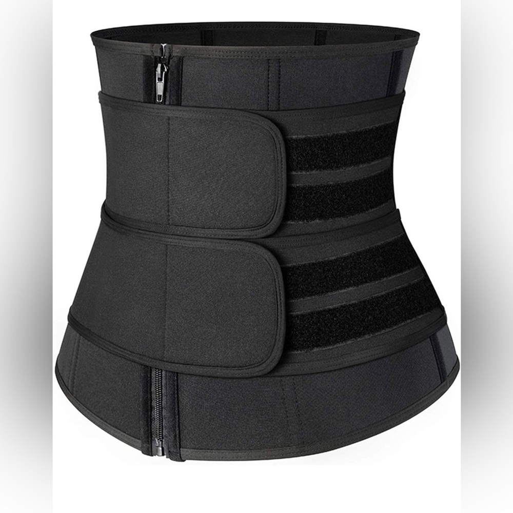 NWOT Neoprene Corset Two Belt Waist Trainer Size Large